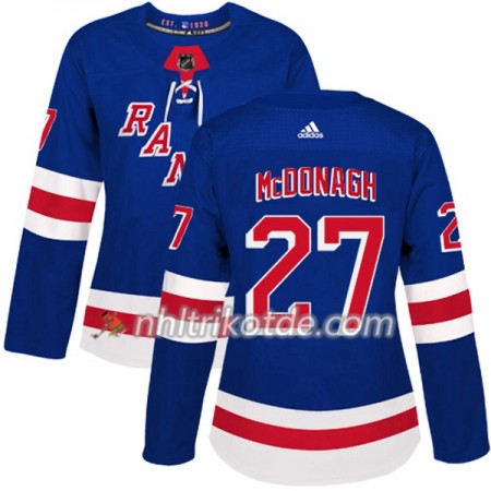 New York Rangers Trikot Ryan McDonagh 27 Adidas 2017-2018 Blau Authentic - Dame